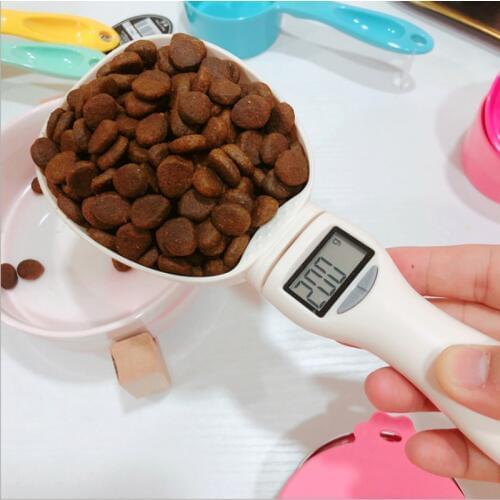 Electronic Measuring Spoon Scale Portable Pet Food Water Scoop with Digital Display HFing