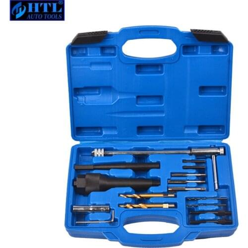 Damaged Glow Plug Removal Remover Thread Repair Drill Wrench Spark Plug Gap Extractor Tool Kit 8MM 10MM