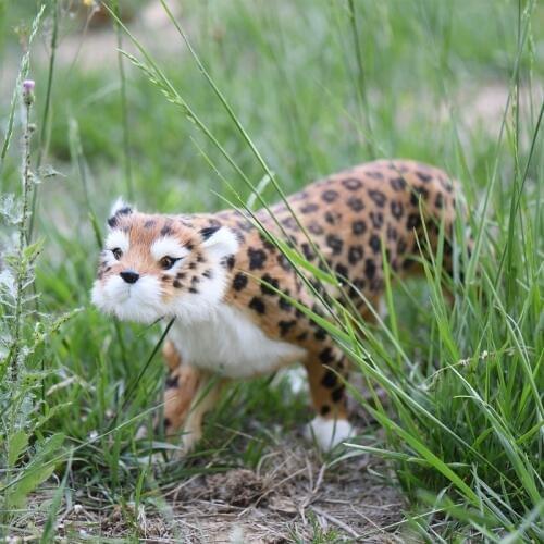 ZILIN Artificial Leopard Simulated leopard model 55*10*19 cm