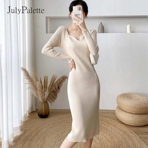 Fashionable Knitted Dresses JulyPalette China