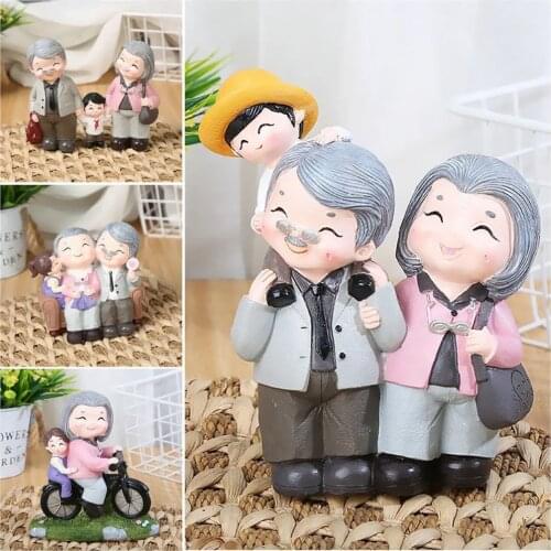 Creative Grandparents Model Ornament Sweety Lovers Couple Ornaments Modern Home Decoration Living Room For Office Table Gift