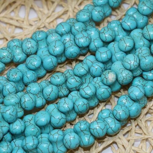 Hot sale calaite turquoises beads stone 13*8mm bone fit diy Punk style fashion bracelet/necklace loose beads jewelry 15inch B287