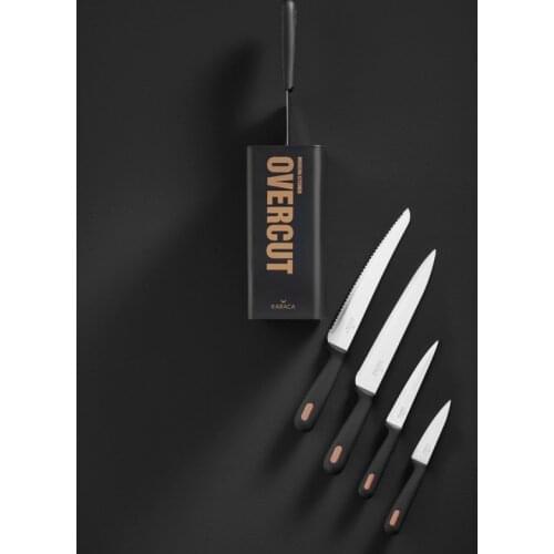 Overcut 6 Piece Knife Set Kitchen Knife Stand All in set Best Quality Karaca | Chef Slicing Bread Chopping and Peeling Knife