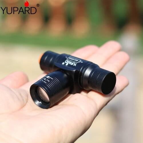 Yupard Q5 LED zoomable Headlight Zoom Headlamp Torch Light 3 Mode high light Outdoor camping lantern AA 14500 battery