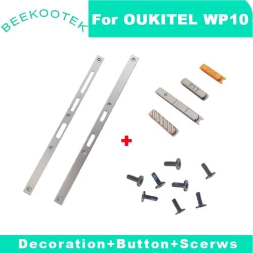 New Original WP10 Left and right Decorative Pieces shell Middle Side Frame Housings Accessories Parts For Oukitel WP10 Phone