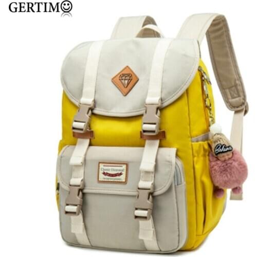 Korean New Junior School Bags For Teenager Girls College Backpack Student Children Bag Concise Waterproof Campus Backpacks