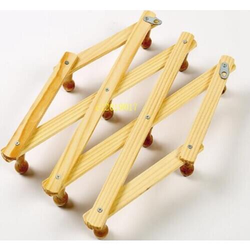 Solid wood hanger retractable hanger and tie rack