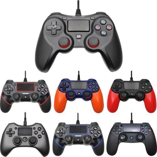 Wired Gamepad for Playstation 4 Joystick Gamepads Double Shock USB PC Game Controller For PS4 Console 2.2M Cable For PS3 Console
