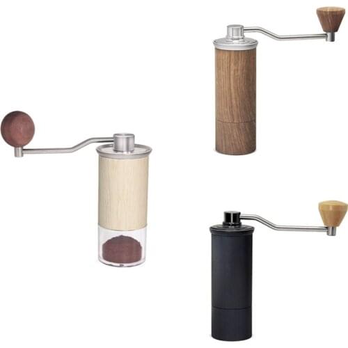 Manual Coffee Grinder Manual Grain Grinder With Manual Adjustable Setting Stainless Steel Whole Bean Burr Grinder