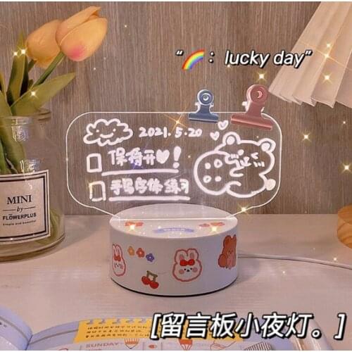 Bedroom girl sleeping heart lovely adornment children room desktop atmosphere message board small night light J05