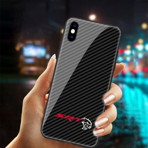 Glass SRT CHARGER CHALLENG phone case for iphone 12 pro max X XR XS Max 7 6 8 plus 11pro max case Galaxy S8 S9 S10 plus note 8 9