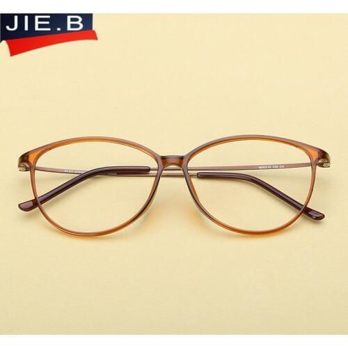 Ultra Light Tungsten Plastic Steel Eyeglasses Women Cat Eye Glasses Frame Optical Eyewear Armacao Oculos De Grau Femininos