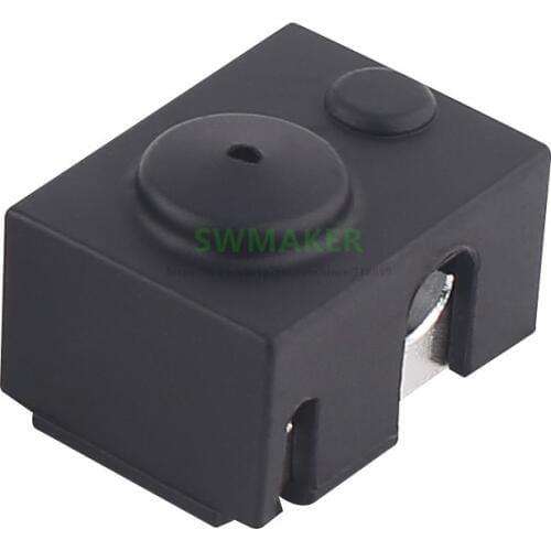 1pcs New black V6 Silicone Sock for Reprap V6 PT100 cartridge hotend heating block 3D printer parts