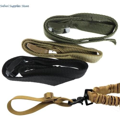 1 Pcs Buttstock Sling Mount Strap Loop Adapter Webbing Rifle Attachment Adjustable Tactical Gun Sling Airsoft Sling