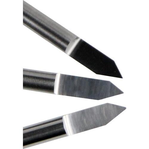 10pcs New Carbide PCB CNC Engraving Machine Router V Bits 60 Degree 0.1mm HUHAO # J3.6001-Tools From Factory