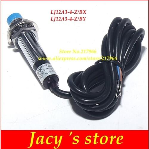 10pcs/lot LJ12A3-4-Z/BY Proximity sensor PNP three wire DC normally open LJ12A3-4-Z/BX