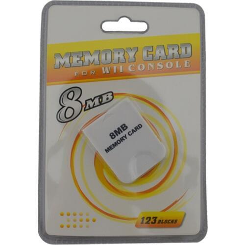 100pcs wholesale for Wii 8MB Memory Storage Card Saver For Nintendo For Wii For GameCube Xmas Gift