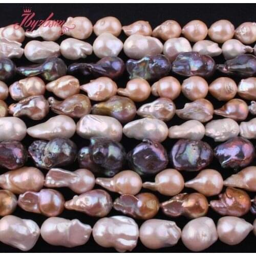 13-25mm Freeform Freshwater Pearl Beads Natural Stone Beads For DIY Necklace Bracelets Earring Jewelry Making 14.5"Free Shipping