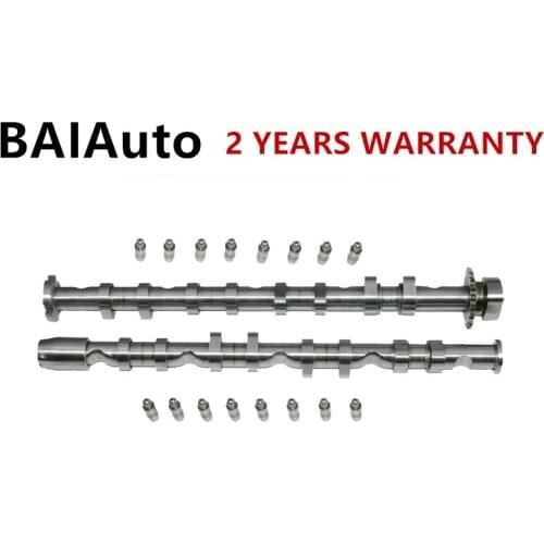 16PCS Valve Lifter + Intake / Exhaust CamShaft For VW Touran Golf Jetta For Audi A3 S3 A4 A6 TT 06F109101J 06F109102B 022109423D