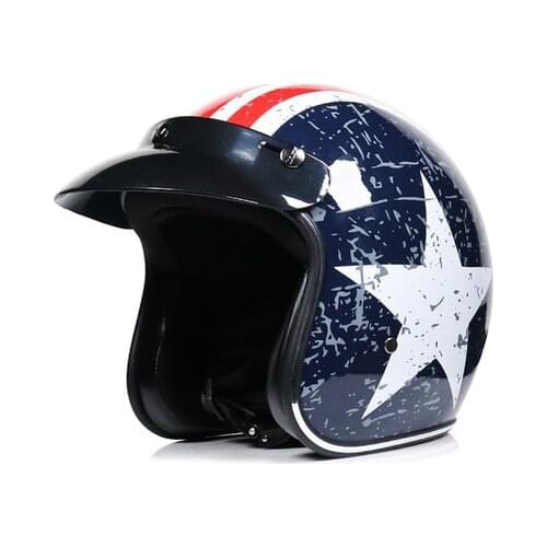 2020 NEW Arrival Open Face Casco Moto Capacete Kask Classic Vintage 3/4 Motorcycle Helmet Chopper Bike Helmet Capacetes