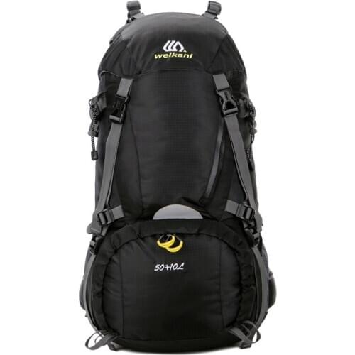 50L Hiking Climbing Backpacks Female Mountaineering Pack with Rain Cover Camping Travel Backpack Outdoor Molle Rucksack