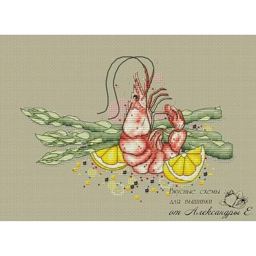 6-MM Gold Collection Counted Cross Stitch Kit Cross stitch RS cotton with cross stitch Royal prawn