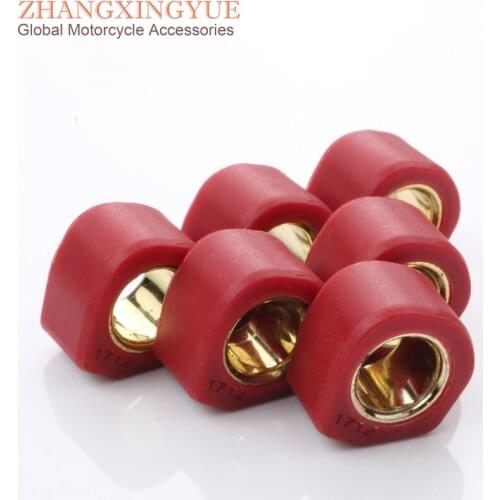 6PC High Performance Variator Weights Round 17x12mm 8G for Siam Scross 50