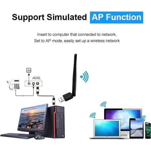 Hot Freesat MT-7601 USB WiFi Adapter Wireless Antenna LAN Adapter Network Card For TV Set Top Box USB Wi-fi Adpater