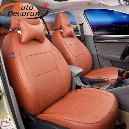 AutoDecorun Deluxe leatherette cover seats for benz CLK Class custom car seat covers cushion cover supports accessories styling