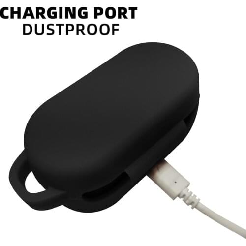 Headset Case Scratchproof Soft Silicone Earbuds Protective Case Cover With Keychain For SkullcandySesh For Sesh Evo Earbuds