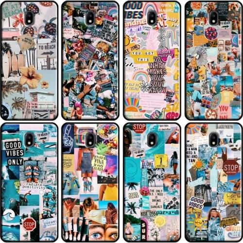Summer Beach Collage Case For Samsung Galaxy J7 J3 J5 2017 A3 A5 2016 J4 J6 A8 A6 Plus J2 Core J8 2018 Case