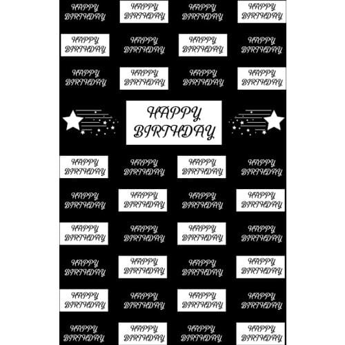 Black white birthday photo background photography fabric professional photo backdrop for photo studio backdrops photocall G-989