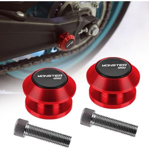 For Ducati MONSTER1200 MONSTER 1200 S R 2014 2015 2016 2017 2018 Motorcycle 8MM CNC Aluminum Swingarm Spools Stand Screws Slider