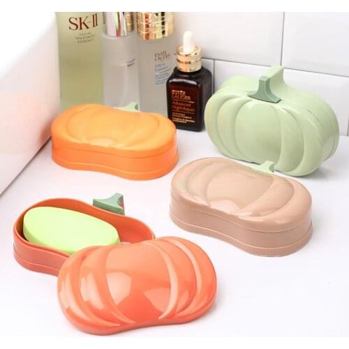 Drain Soap Dish Household Nordic Creative Large Soap box with Lid Toilet Plastic Double layer Soap holder Bathroom soap storage