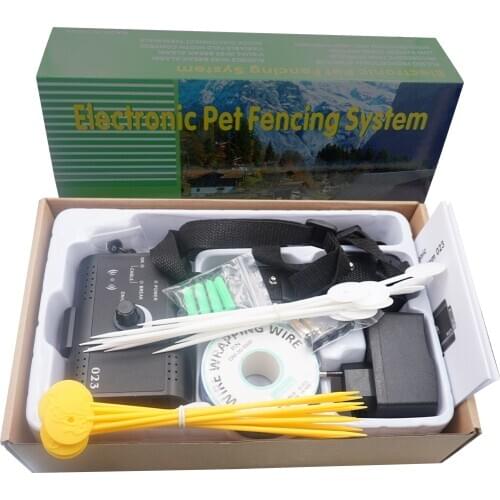 023 Safety In-Ground Pet Dog Electric Fence With Rechargeable Dog Electronic Training Collar Buried Electric Dog Fence System