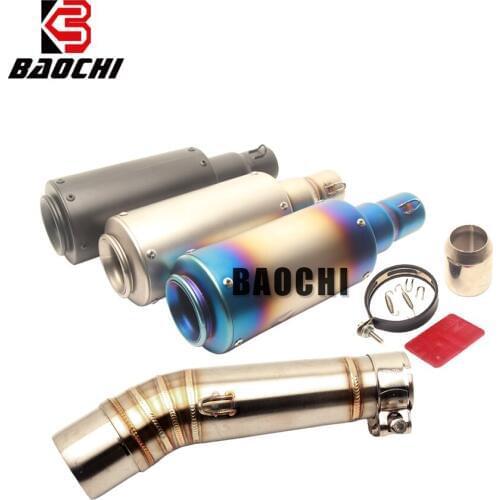For Motorcycle Exhaust System Silencer DB Kiiler Escape Muffler Honda Nc 700 NC700 NC750X Exhaust Middle Tube 2012 2013-2017