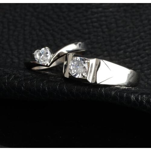 Rhinestone Wedding Rings Jewelry Not Fade 316L Stainless Steel Engagement Ring For Women Gift Drop Shipping