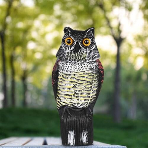 Imitation Owl Plastic Garden Decoration Outdoor Moving Head Rat Bird Repellent Gardening Decor Jardin Dropshipping для дома