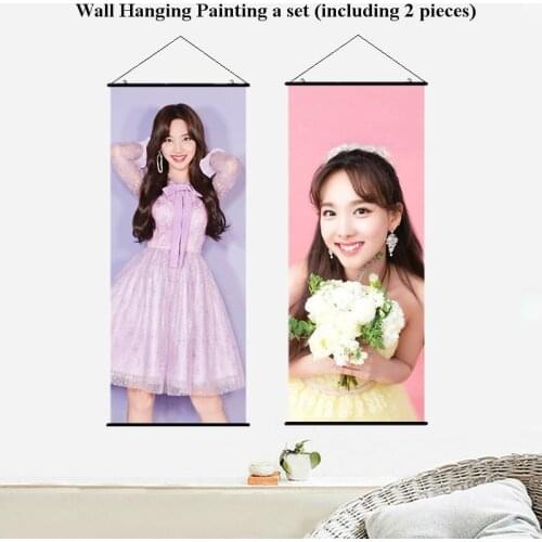 New korea Chou Tzuyu Lim Na Yeon Hanging Wall Painting picture 40cmx100cm home decor woman wall poster Scroll painting