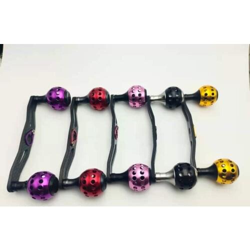 LinMoFish 120mm Luya fishing wheel professional modification, round hole ball fishing handle in a variety of colors