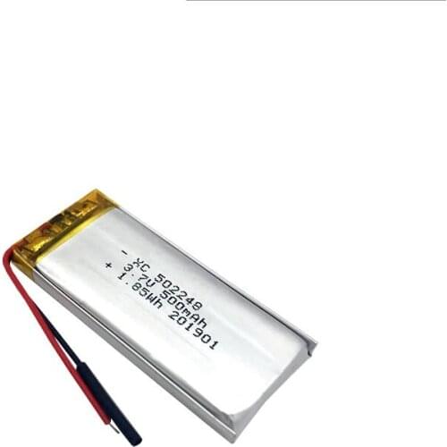 502248 3.7v 500mAh li-ion Lipo cells Lithium Li-Po Polymer Rechargeable Battery For Bluetooth speaker GPS PDA Tachograph
