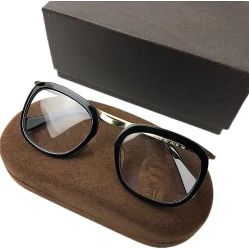 Fashion Men Fullrim Optical Eyeglasses Frame 51-22-145 Quality Lightweight Plank Metal Rim for Prescription
