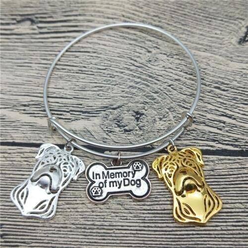 Trendy New American Bull dog Bangles Cute American Bulldog Dog Bangles Bracelets Fashion Pet Jewellery