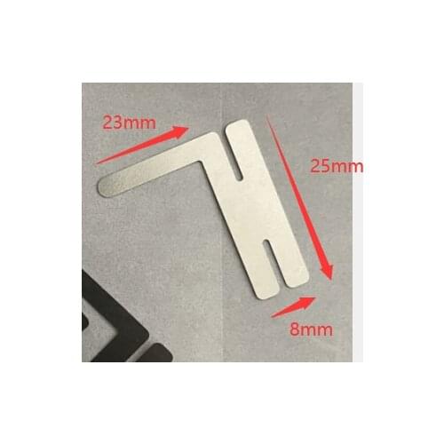 100pcs/lot 0.15x25x23mm Nickel Plated Steel Strap Strip Sheets for 2P 18650 battery spot welding