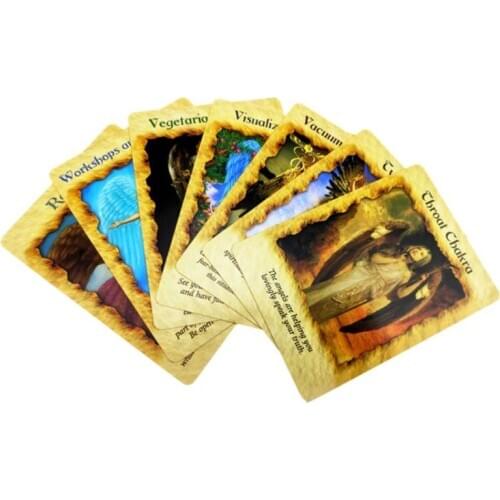 2021 New Angel Therapy Oracle Cards 44 Cards Deck Tarot Full English Board Game Cards