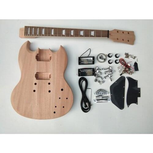 New semi-finished electric guitar with mahogany body no paint F-1809