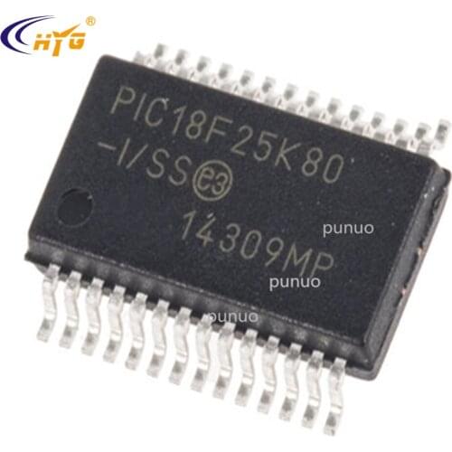 Original Authentic PIC18F25K80-ISS Encapsulation SSOP28 High-Temperature Enhanced Flash Microcontrollers NanoWatt XLP Technology