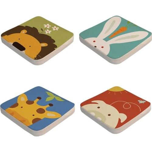 Portable 40x40x5cm Child Toddler Cartoon Animal High Chair Seat Booster Baby Infant Increasing Cushion Thick Pad for Dining Tab