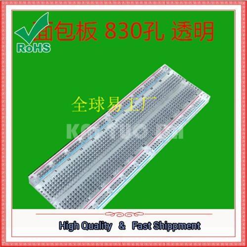 Transparent bread board high quality bread board 830 hole MB-102 transparent color plate mb102 experimental board 0.1KG