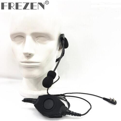 Walkie Talkie Advanced Light Large PTT Neck-Hanging Single-sided Headset For Kenwood Baofeng UV-5R UV-82 Radio